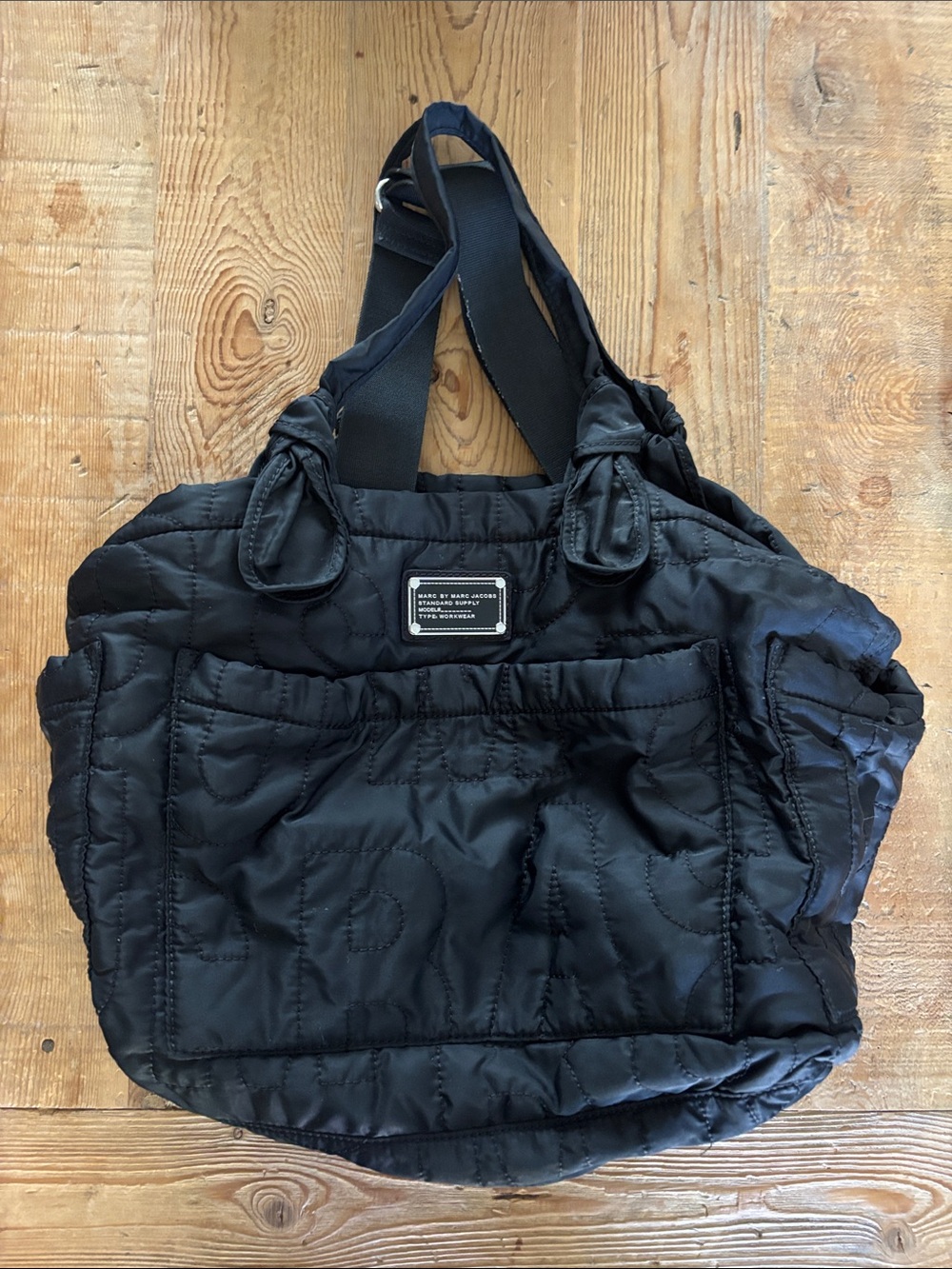 Marc by Marc Jacobs Black Quilted Shoulder Tote